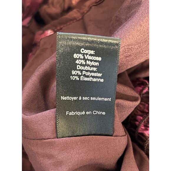 ASTR THE LABEL Perkins Fuchsia Burnout Floral Balloon Sleeve Polka Blouse Sz XS - Picture 11 of 12